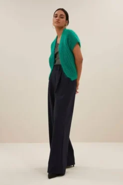 By bar Gilets<anna cardigan | bright green