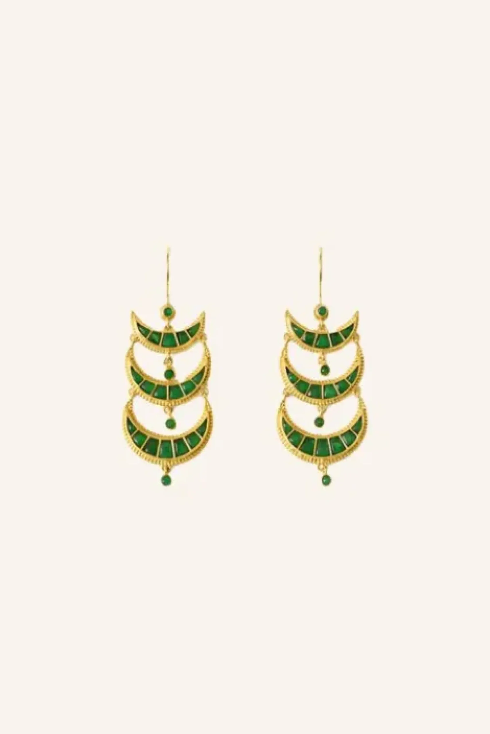 By bar Boucles D'oreilles|Bijoux<bali earring | green