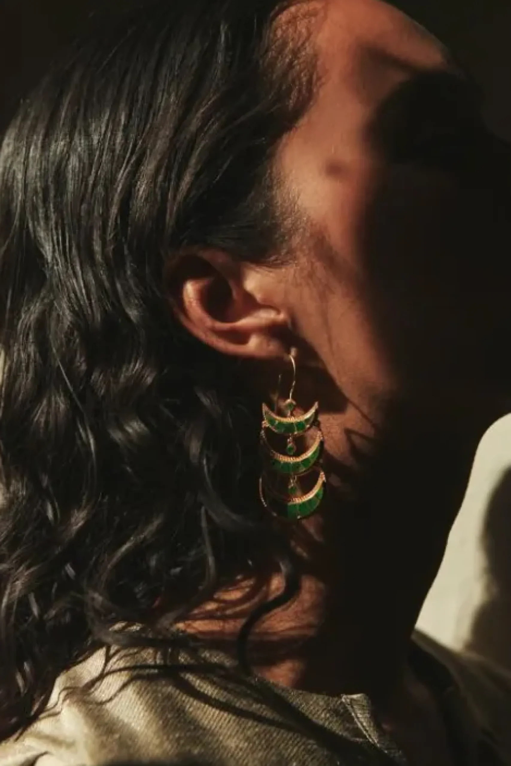 By bar Boucles D'oreilles|Bijoux<bali earring | green