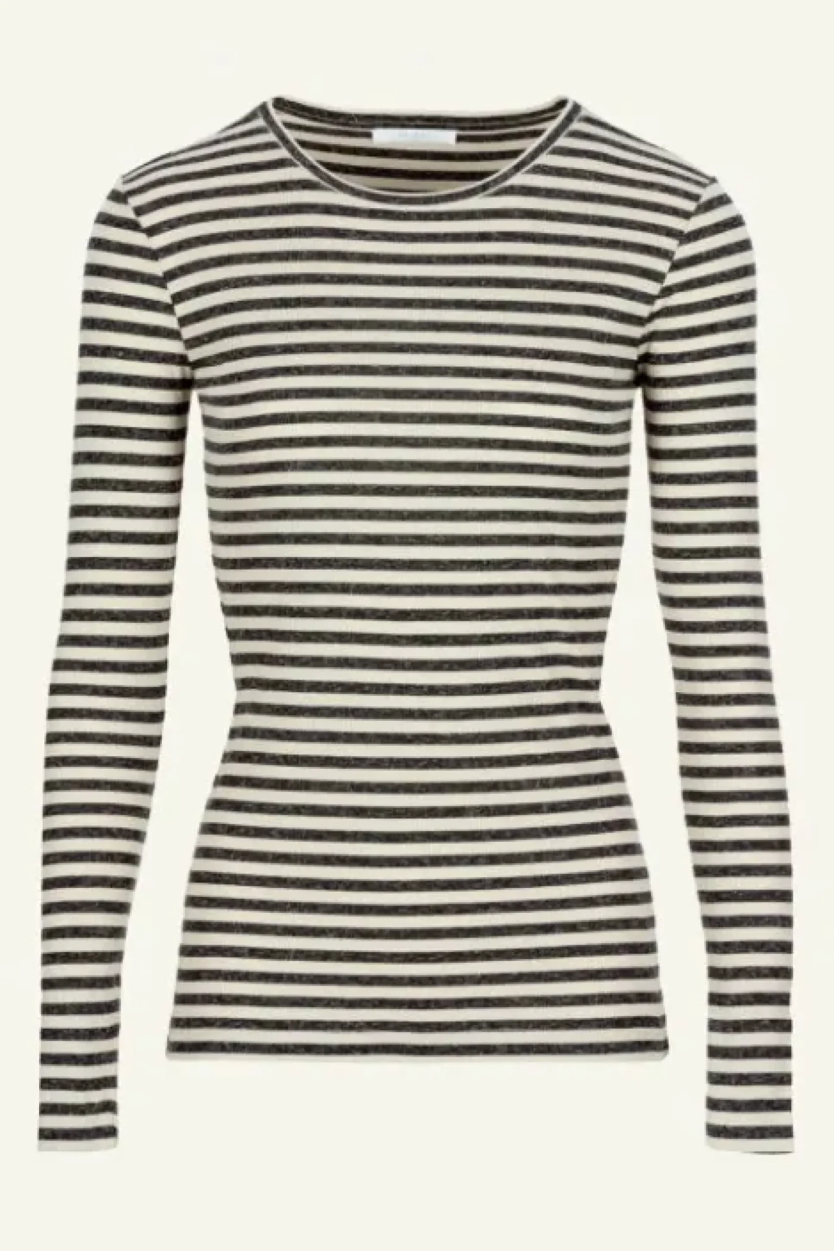 By bar Tops & T-shirts<basic ls stripe top | chalk