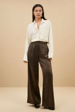 By bar Pantalon<benji metallic pants | bronze