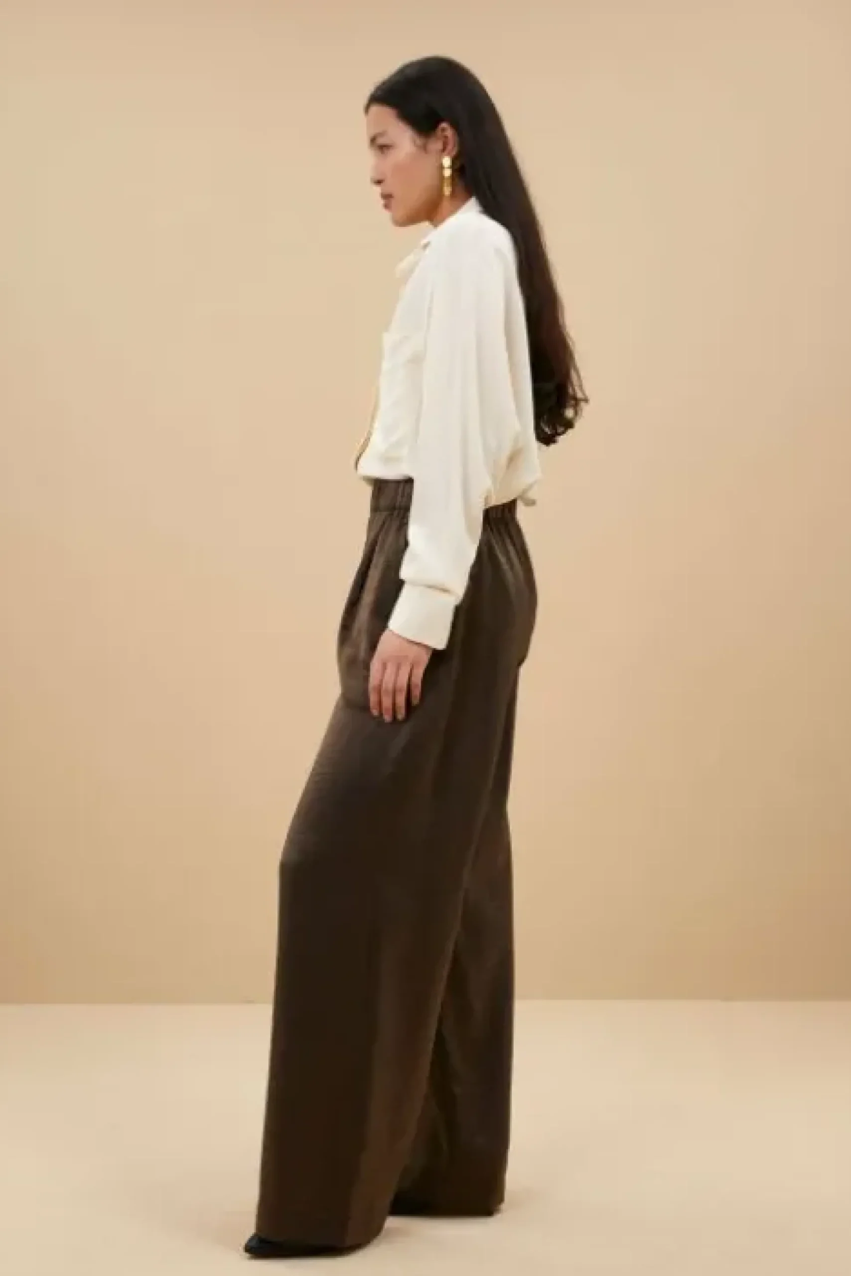 By bar Pantalon<benji metallic pants | bronze