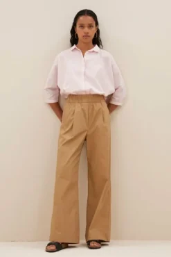 By bar Pantalon<benji poplin pants | camel
