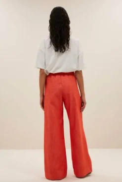 By bar Pantalon<benji twill pants | poppy red