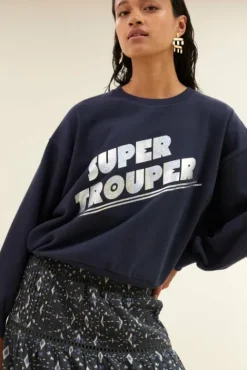 By bar Pulls|Maillots<bibi super sweater | uniform blue