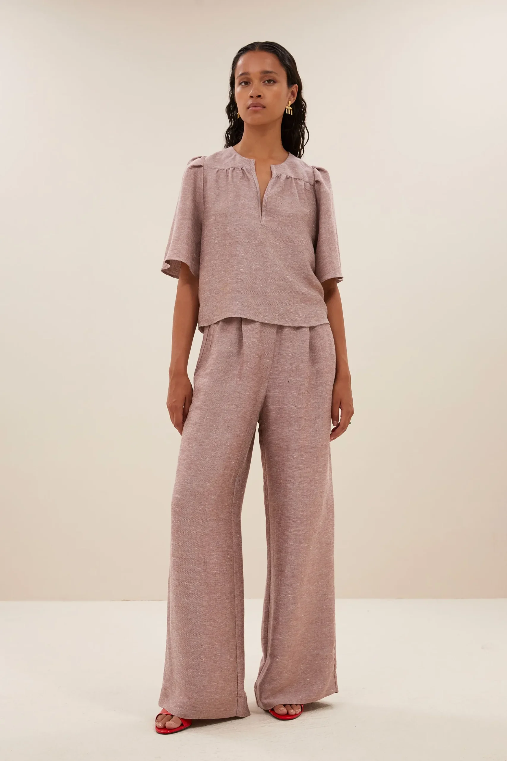 By bar Chemisiers<blake gloss blouse | mellow rose