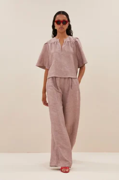 By bar Chemisiers<blake gloss blouse | mellow rose