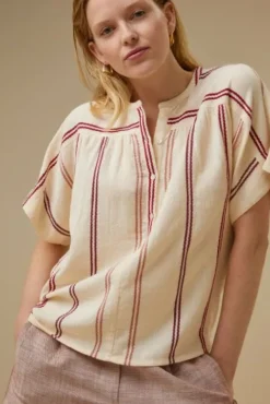 By bar Chemisiers<bo athia blouse | grenache