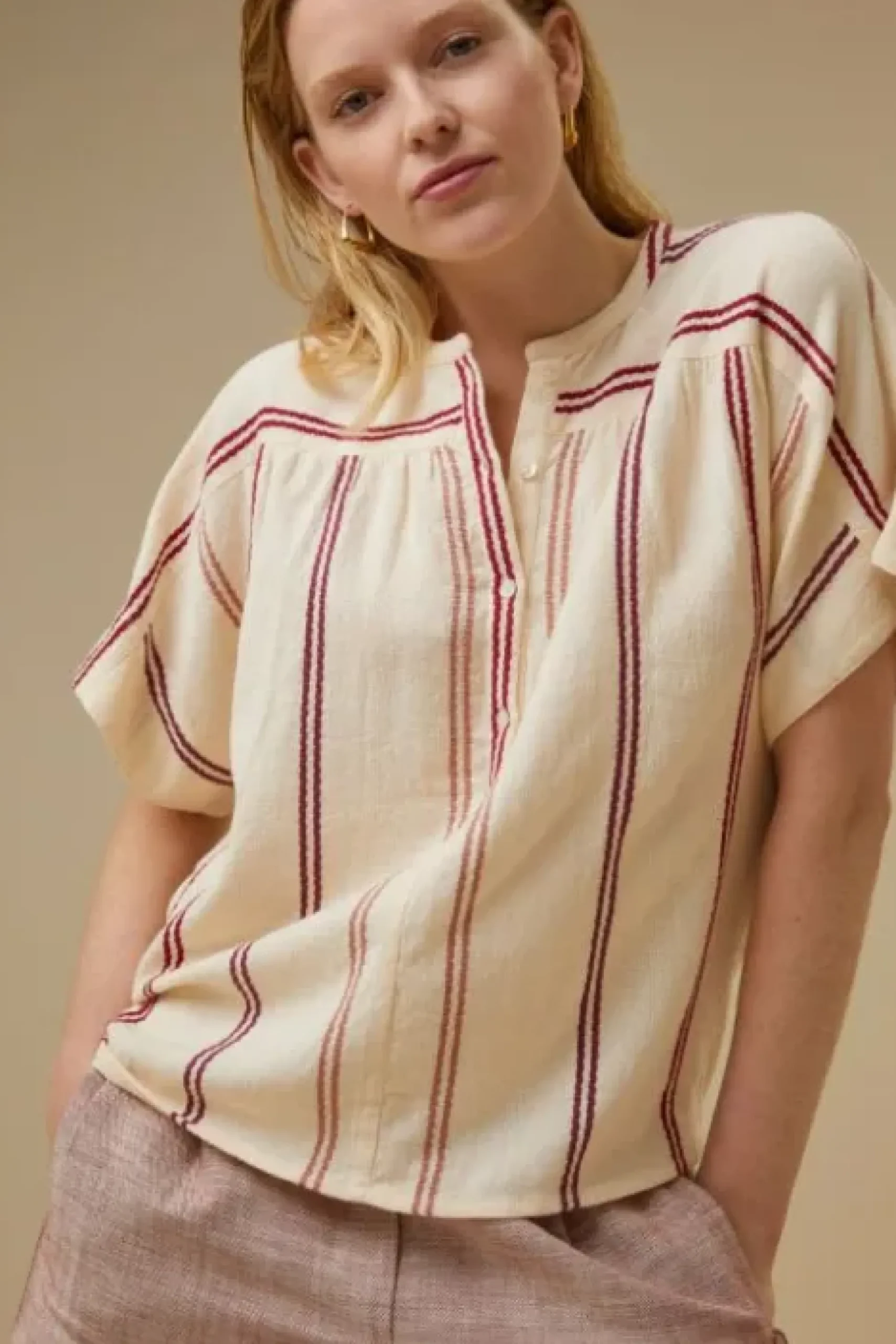 By bar Chemisiers<bo athia blouse | grenache
