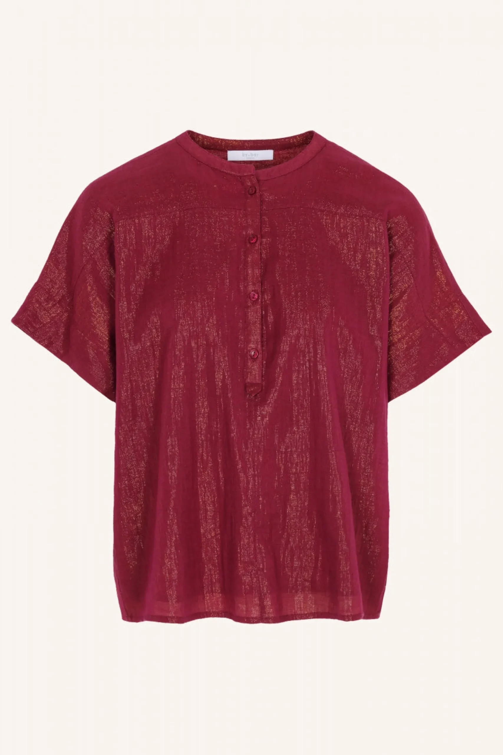 By bar Chemisiers<bo metallic blouse | grenache