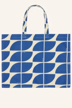 By bar Sacs<canvas bag logo L | kingsblue