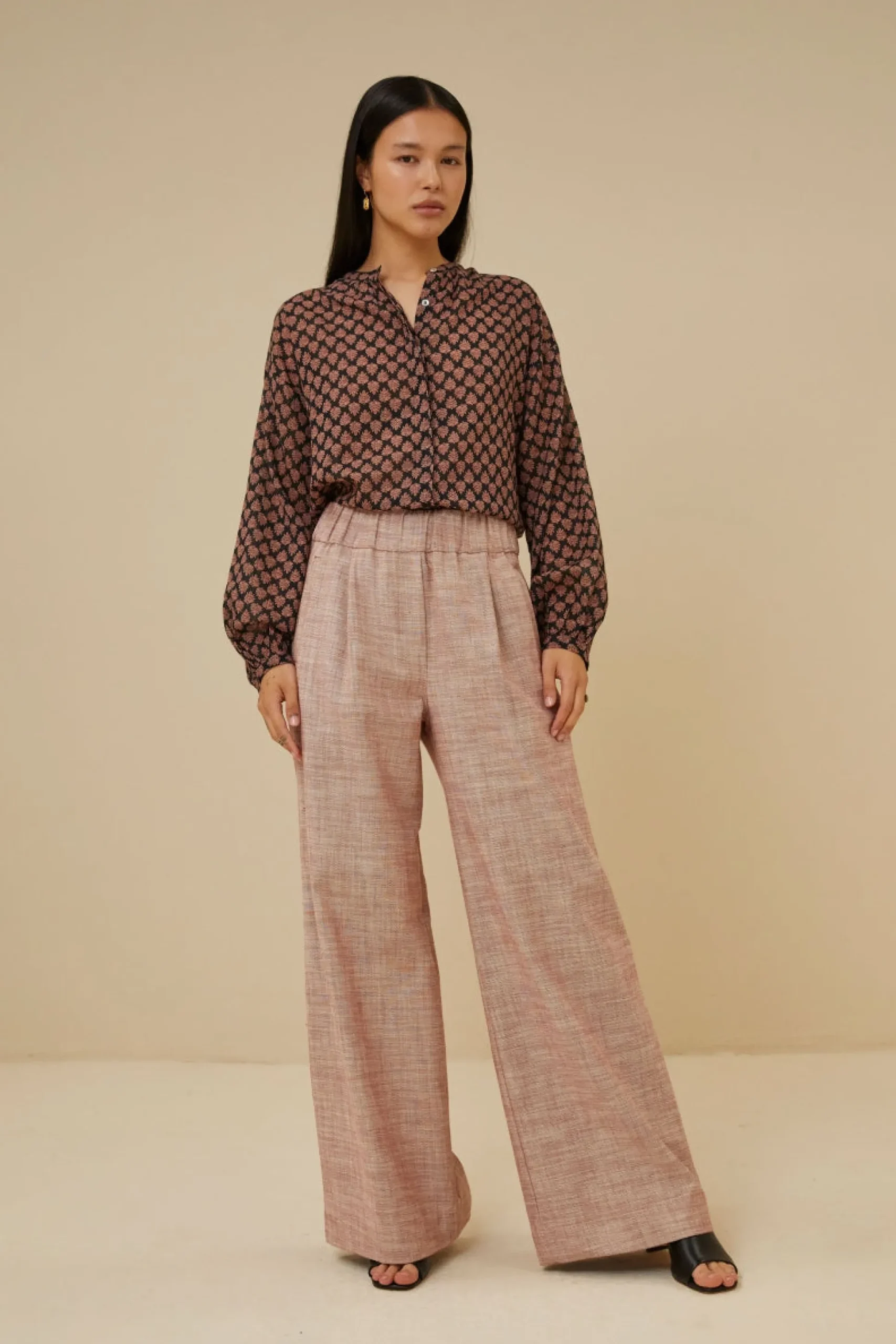 By bar Chemisiers<cecile leaf blouse | leaf print