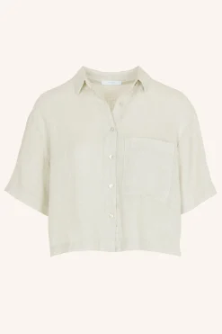 By bar Chemisiers<cris linen blouse | chalk