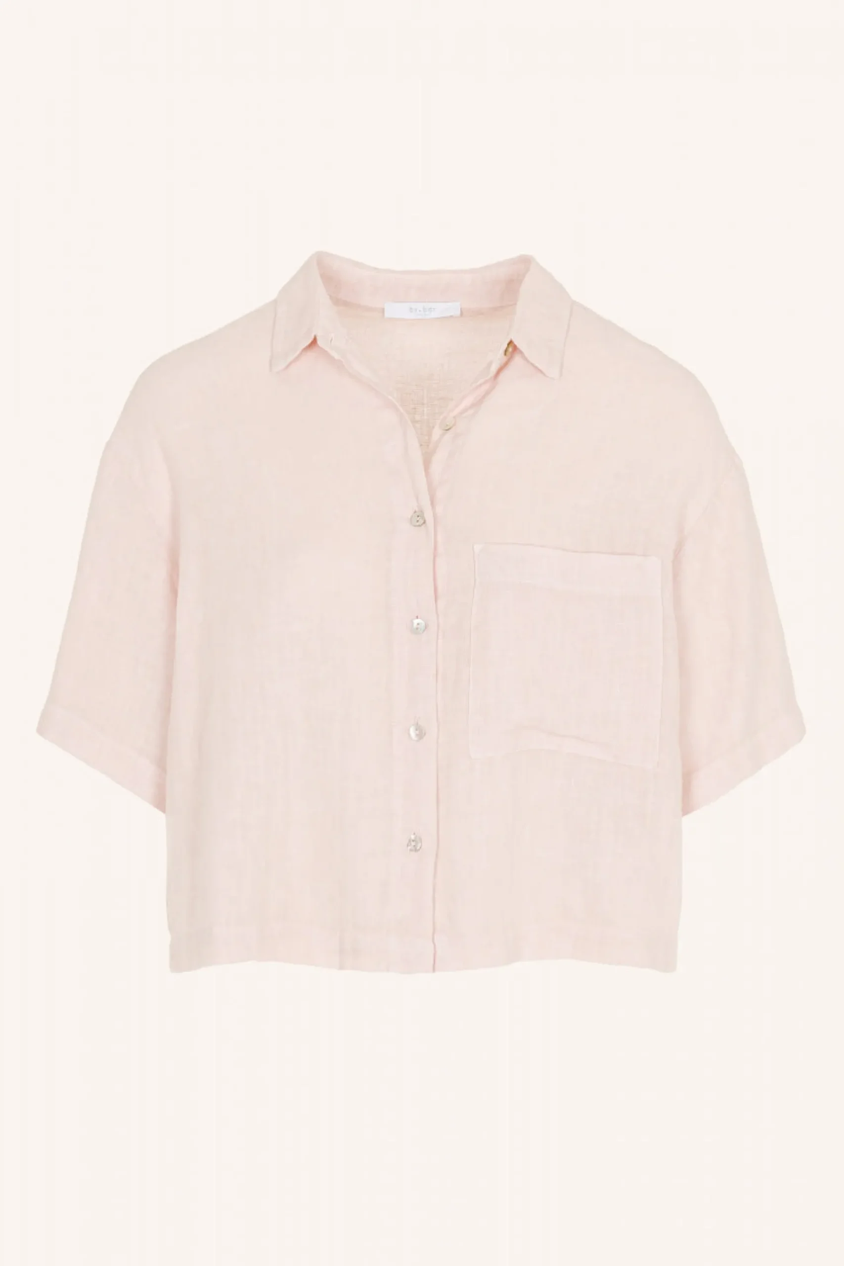 By bar Chemisiers<cris linen blouse | cipria pink