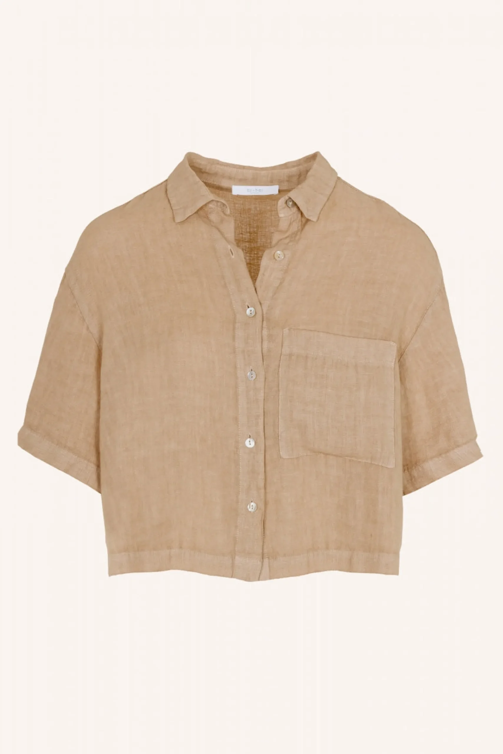 By bar Chemisiers<cris linen blouse | latte