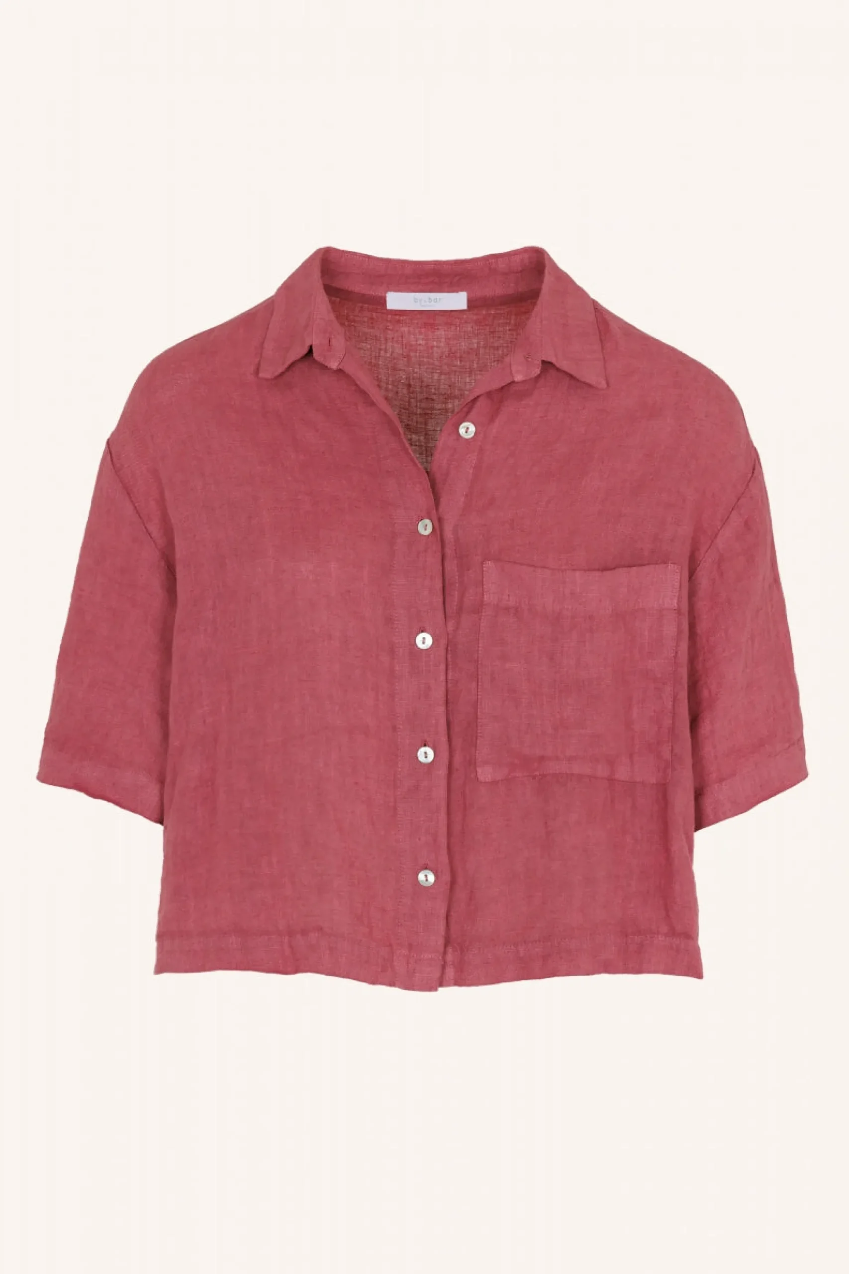 By bar Chemisiers<cris linen blouse | raspberry
