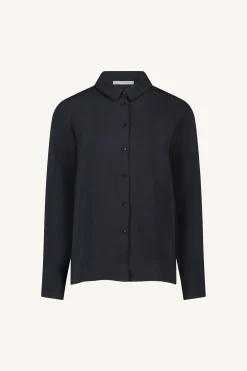 By bar Chemisiers<donna satin stripe blouse | graphite