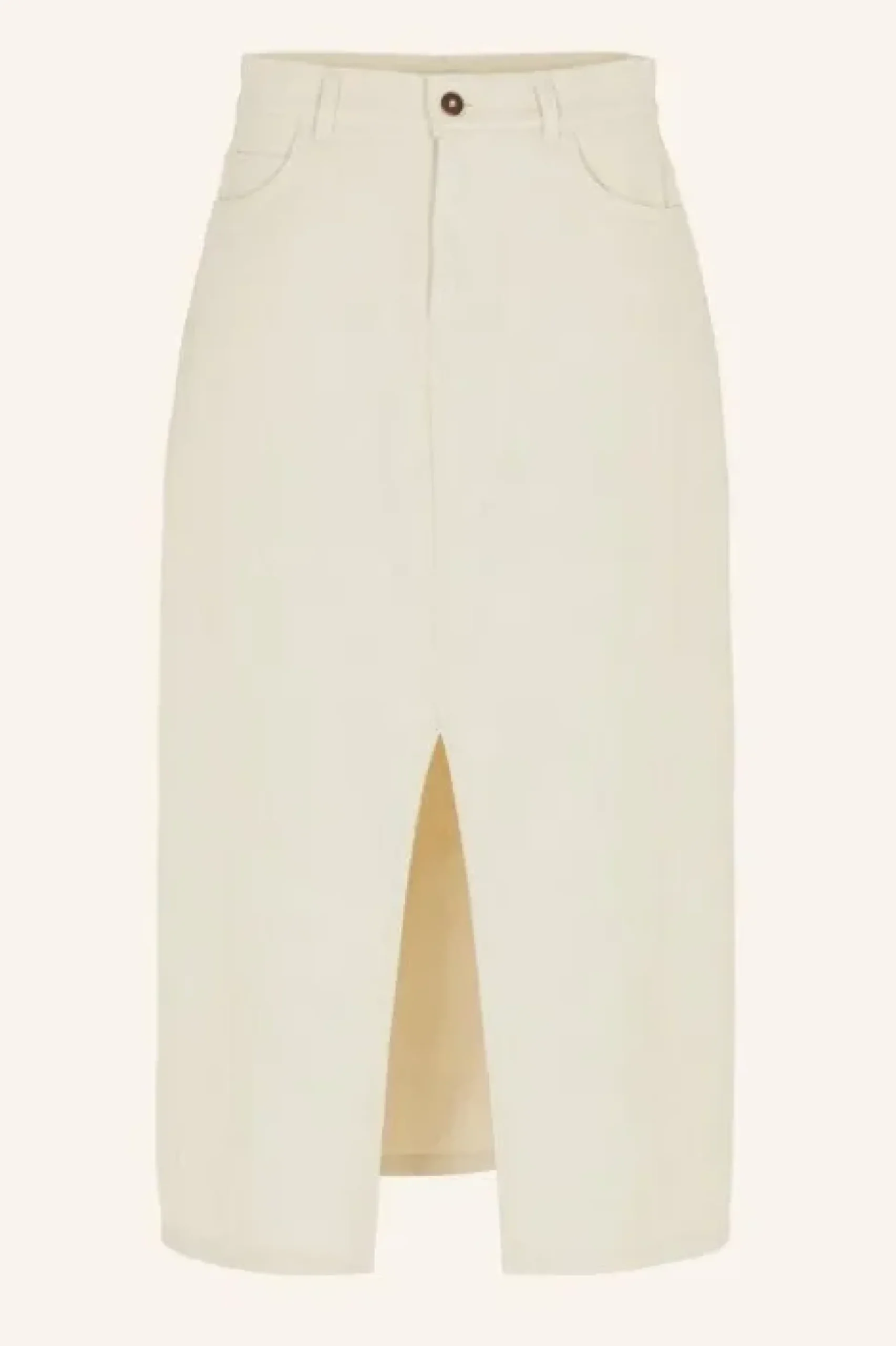 By bar Jupes<elba twill skirt | raw white