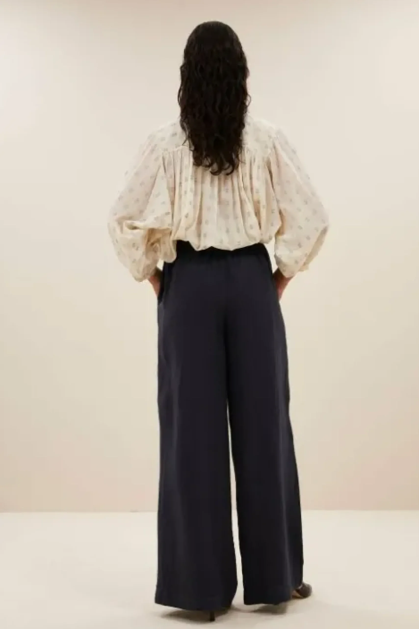 By bar Pantalon<eli linen pants | midnight