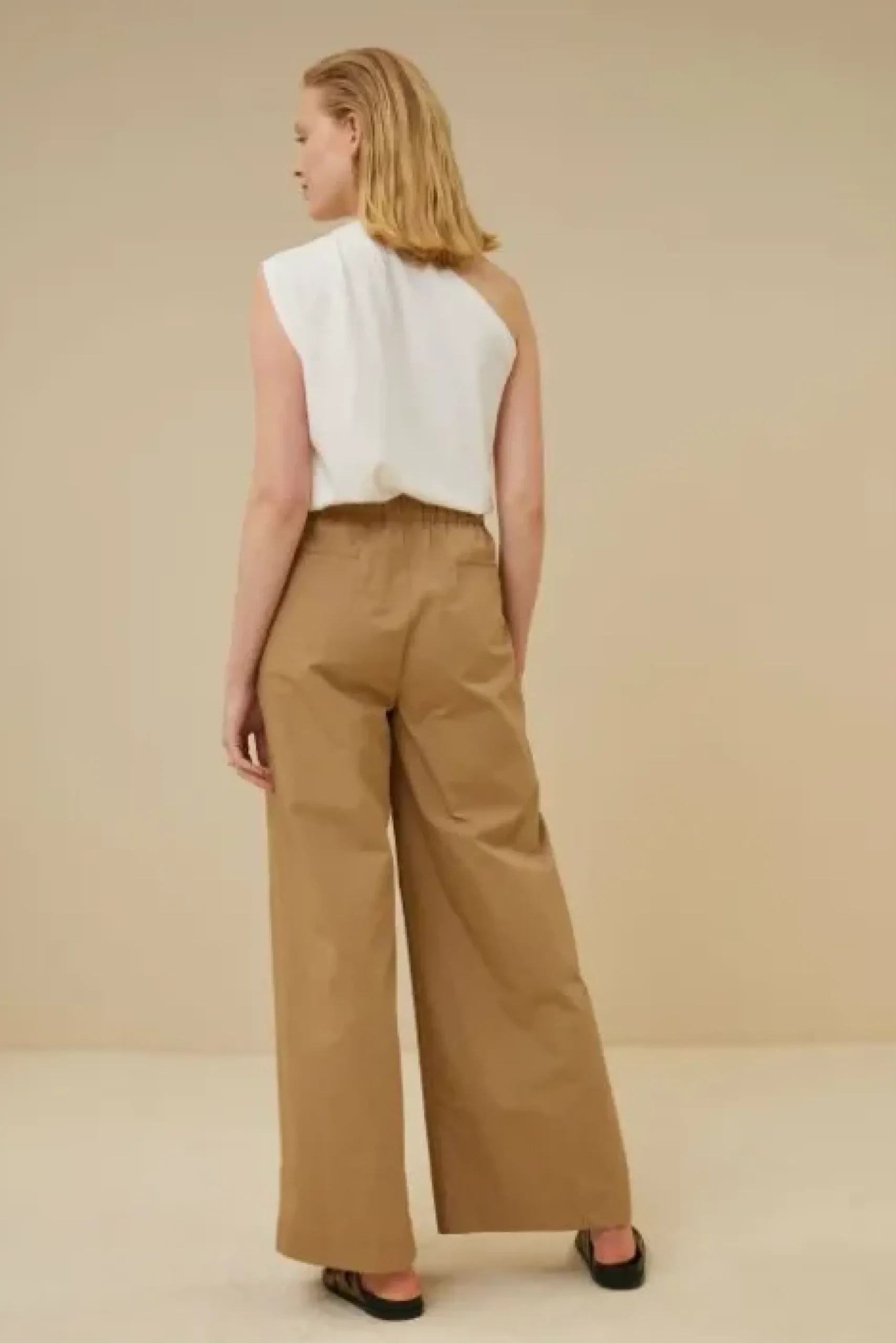 By bar Pantalon<eli poplin pant | camel