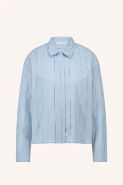 By bar Chemisiers<elvie stripe chambray blouse | light blue stripe