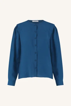 By bar Chemisiers<erin blouse | college navy