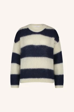 By bar Maillots<evi stripe pullover | midnight big stripe
