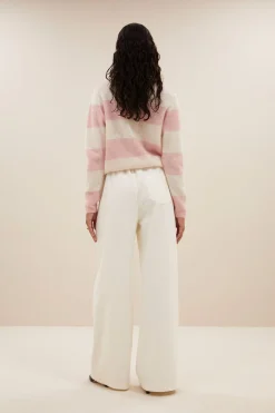 By bar Maillots<gwen big stripe pullover | pink big stripe