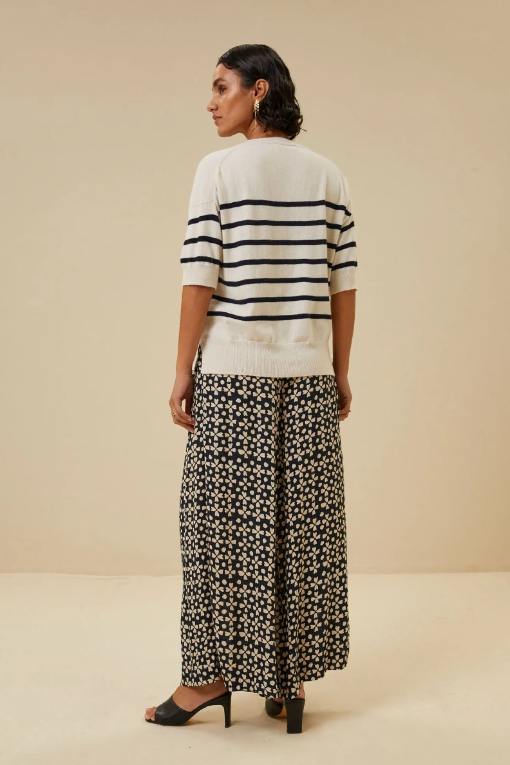 By bar Maillots<holly stripe pullover | midnight