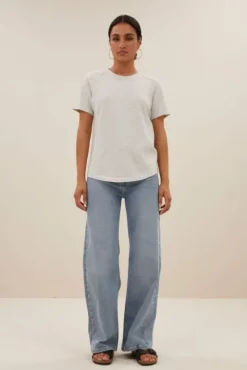 By bar Tops & T-shirts<holy logo top | light grey melee