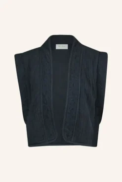 By bar Gilets & Spencers|Vestes<isla embroidery jacket | midnight