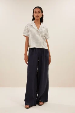 By bar Chemisiers<jake marine blouse | marine stripe