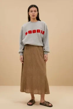 By bar Jupes<juta lurex skirt | gold