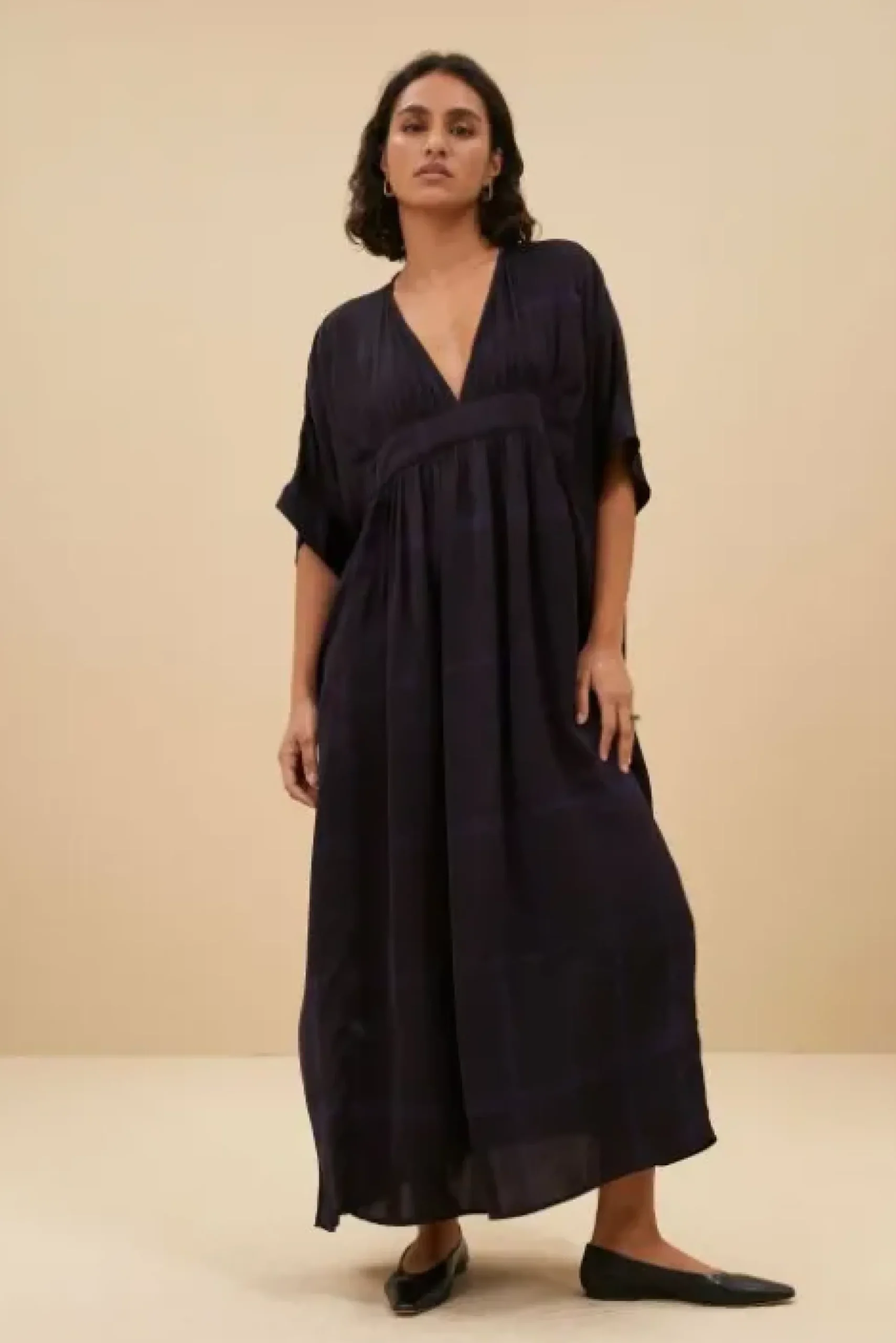 By bar Robes<kaftan square dress | square print