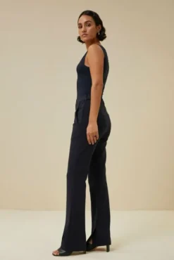 By bar Tops & T-shirts<lace singlet | dark navy