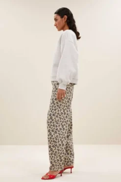 By bar Jeans|Pantalon<lew cheetah pants | cheetah print