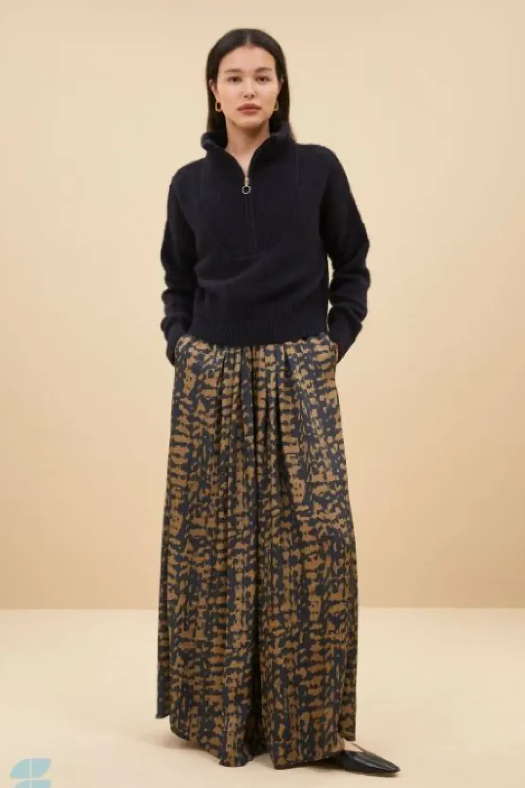 By bar Jupes<lien painting skirt | painting print