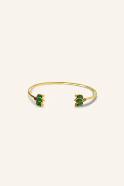 By bar Bijoux<lotus bracelet | green