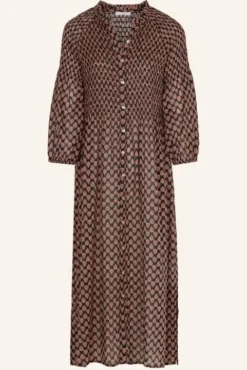 By bar Robes<loulou leaf dress | leaf print