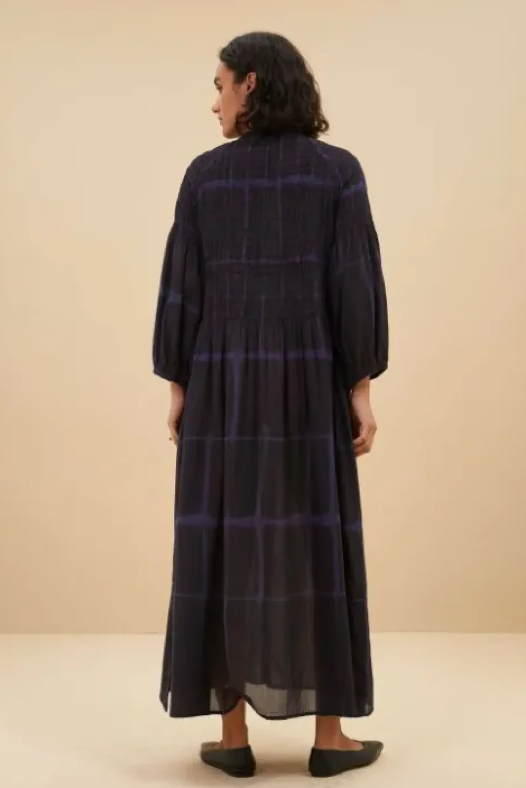 By bar Robes<loulou square dress | square print