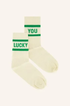 By bar Chaussettes<lucky you socks | spring green