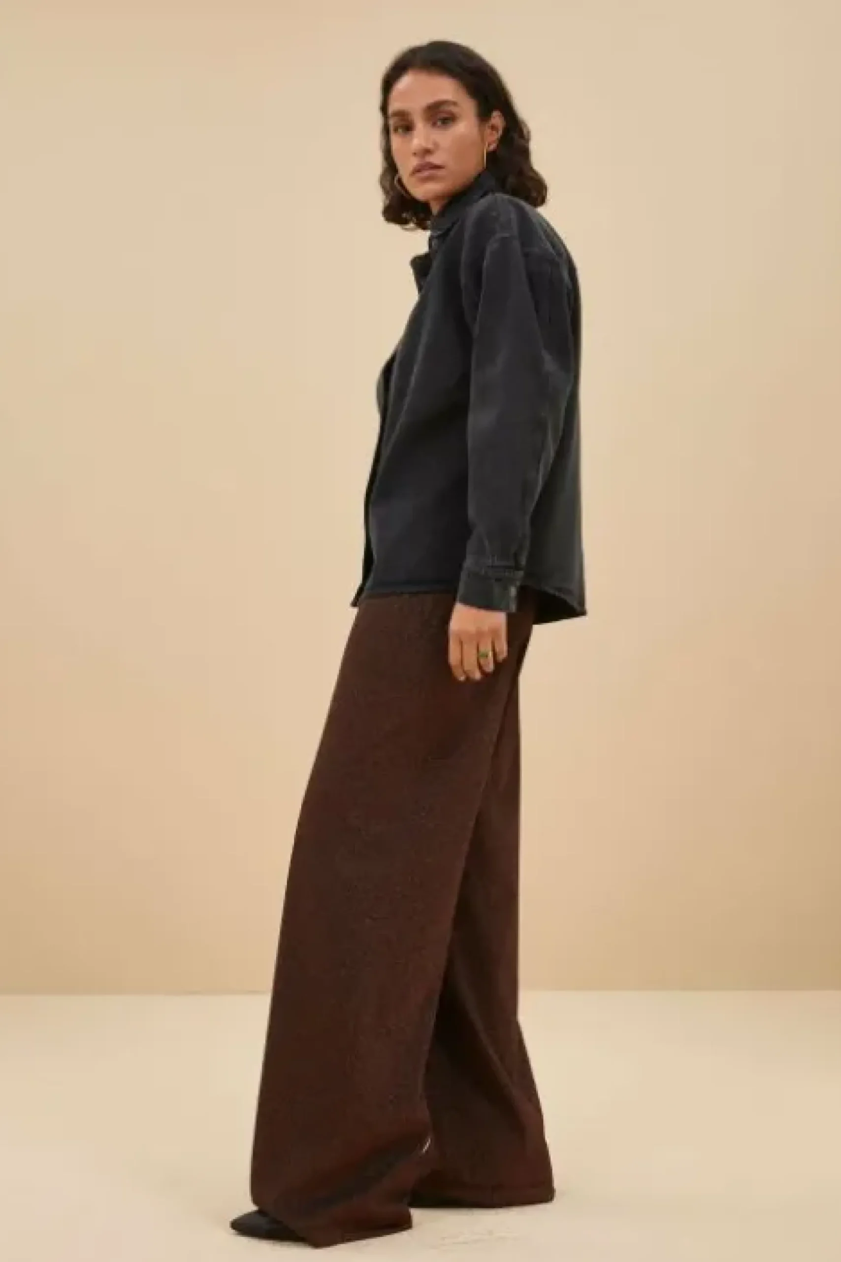 By bar Chemisiers<mae twill blouse | jet black
