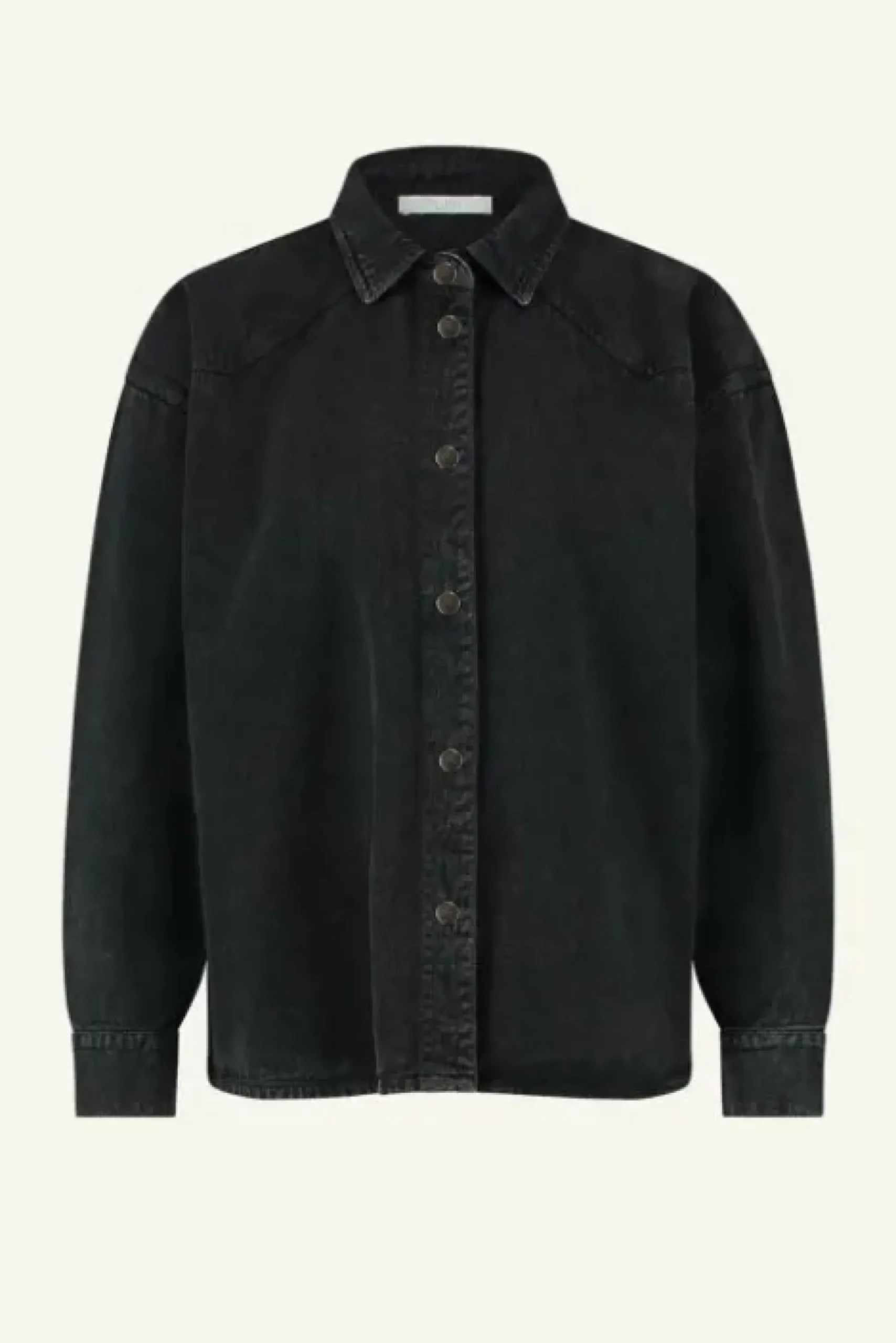 By bar Chemisiers<mae twill blouse | jet black