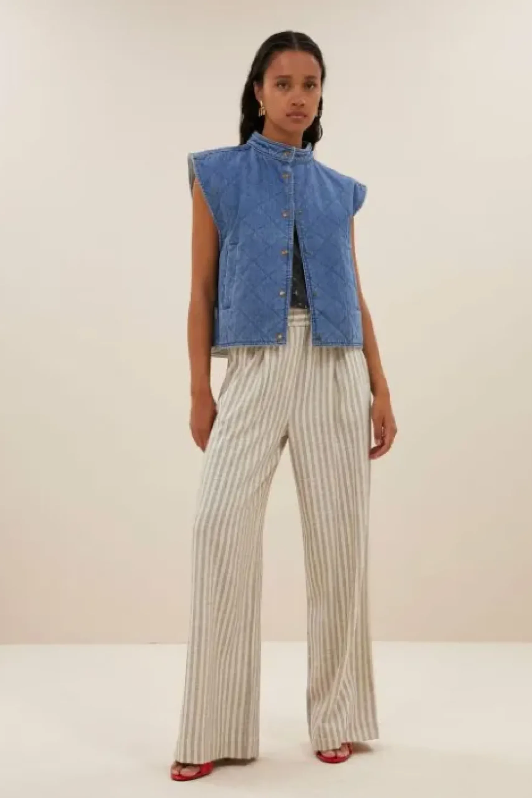 By bar Vestes<mave denim sleeveless jacket | denim