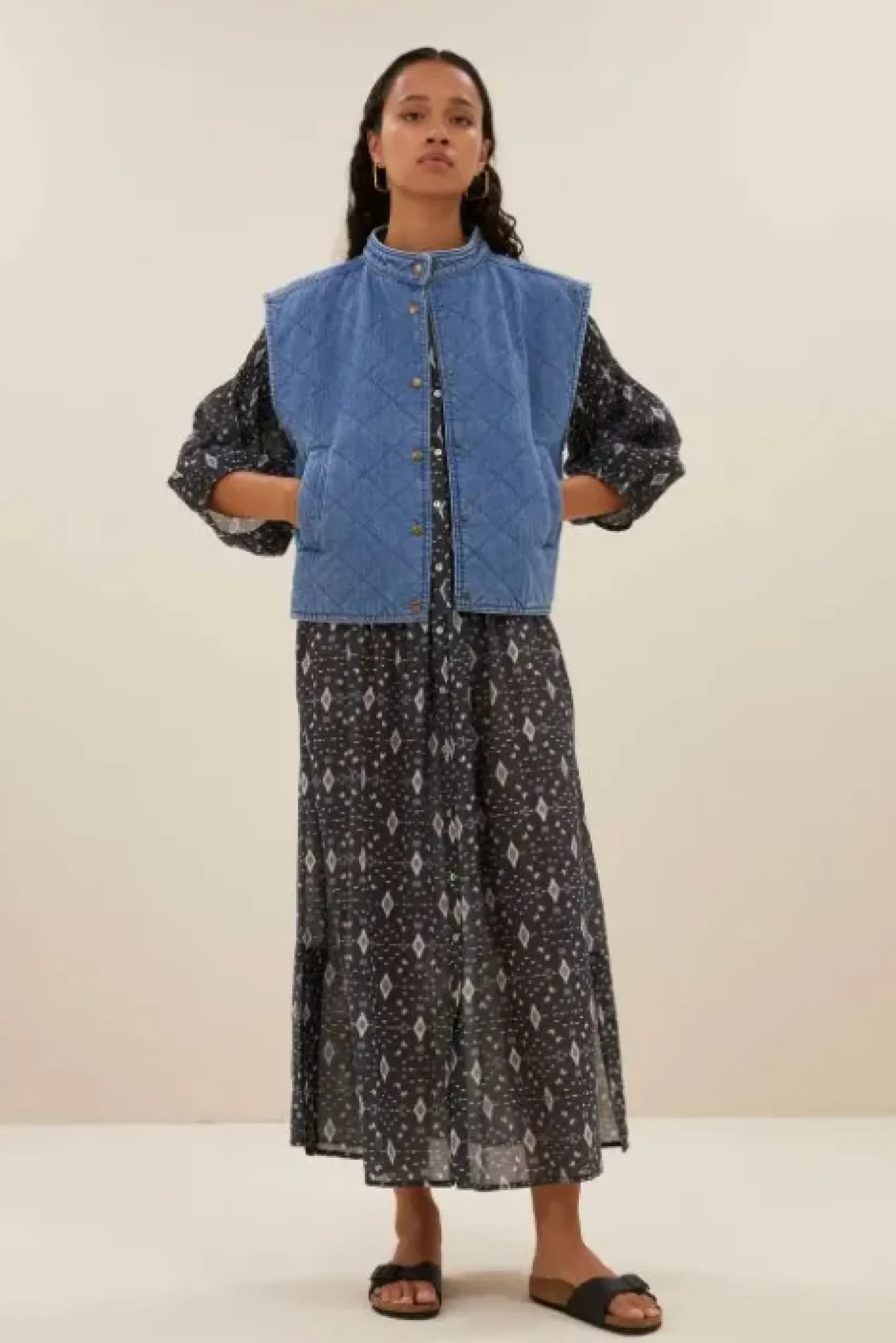 By bar Vestes<mave denim sleeveless jacket | denim