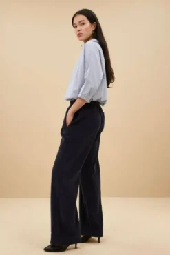 By bar Pantalon<mees cord pants | midnight