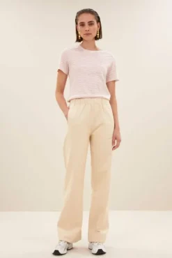 By bar Pantalon<mees twill pant | grain