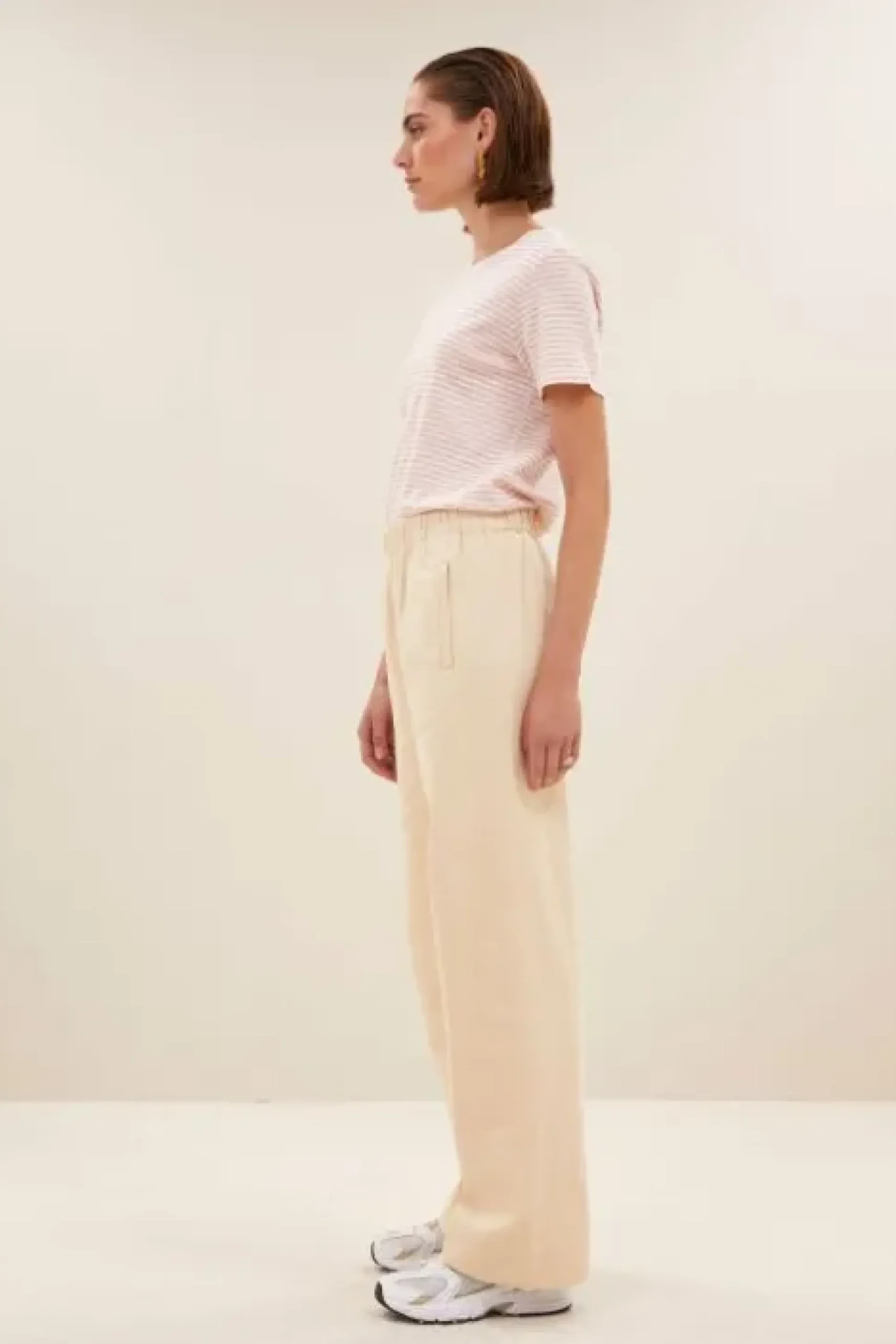 By bar Pantalon<mees twill pant | grain