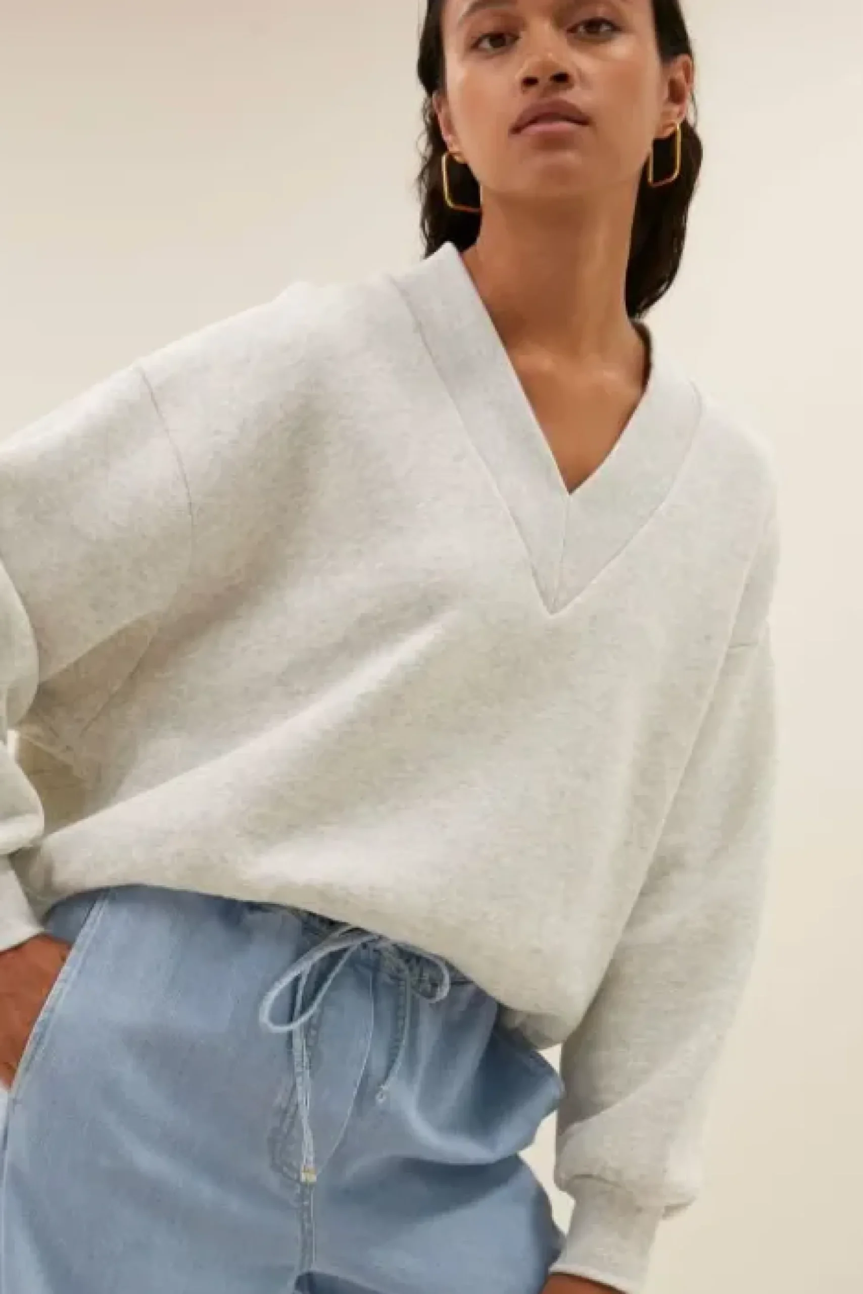 By bar Pulls|Maillots<momo sweater | light grey melee
