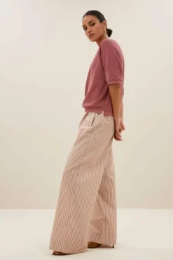By bar Tops & T-shirts<neva slub top | bright plum
